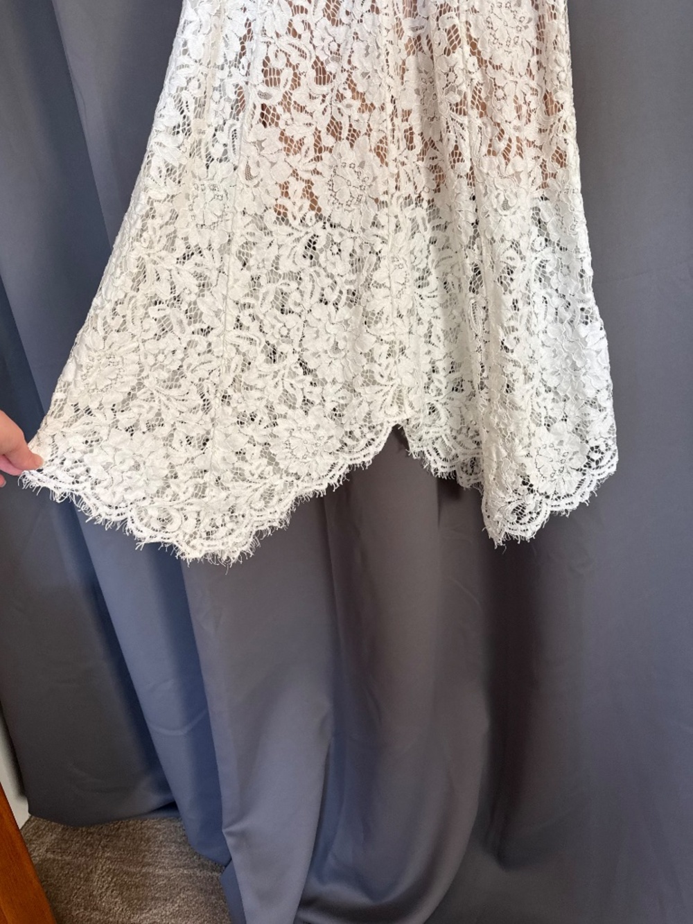 Lulus One Wish White Lace Midi Dress - Size M - Picture 4 of 5